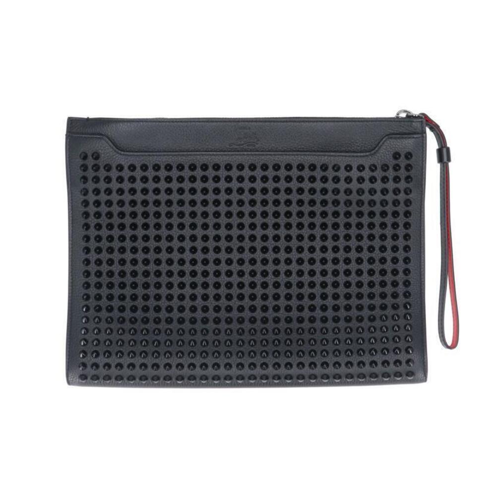Christian Louboutin Spike Stud Clutch Bag Black